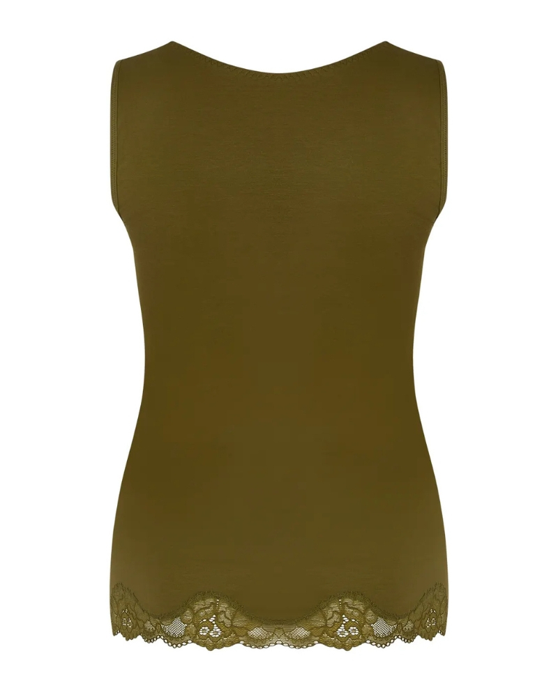 T-shirt sans manche Antigel Simply Perfect (Vert Mousse)