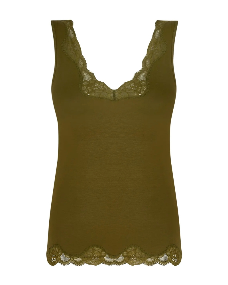 T-shirt sans manche Antigel Simply Perfect (Vert Mousse)