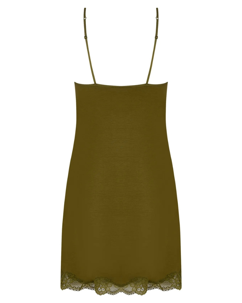Thin Straps nightdress Antigel Simply Perfect (Vert Mousse)