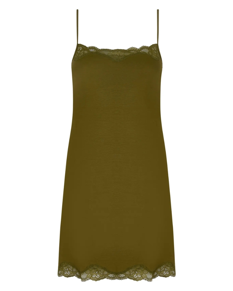 Thin Straps nightdress Antigel Simply Perfect (Vert Mousse)
