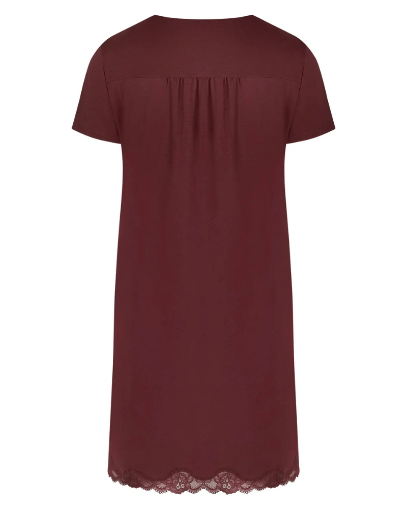 Short-sleeved nightdress Antigel Simply Perfect (Cappuccino)