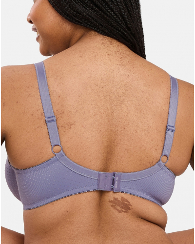 Classic underwired bra Sans Complexe Capucine (Imprimé Gris & Rose Pâle)