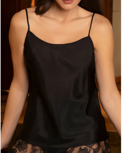 Camisole de seda Lise Charmel Variations Désir (Negro)