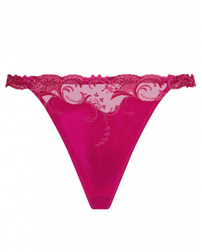 Tanga sexy Lise Charmel Splendeur Soie (Splendeur Carmin)