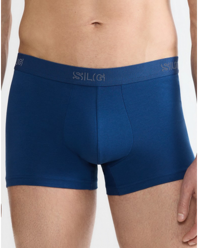 Pack of 2 cotton boxer shorts Sloggi SLG Base (Bleu/Gris)