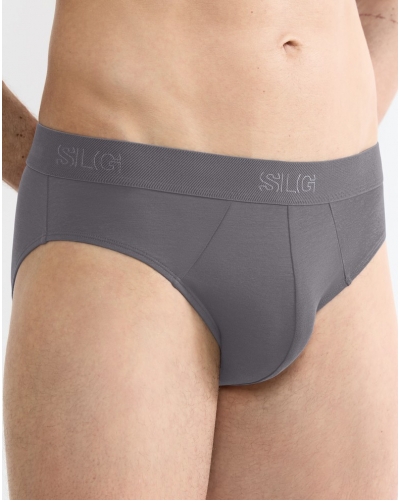 Pack of 2 cotton briefs Sloggi SLG Base (Bleu/Gris)