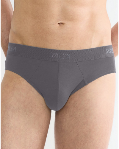 Lot de 2 slips en coton Sloggi SLG Base (Bleu/Gris)