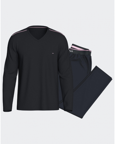 Pyjama long en jersey 100% coton Eden Park H76 (NB039)