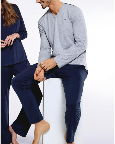 Pijama largo jersey 100% algodón Eden Park H76 (MX507)