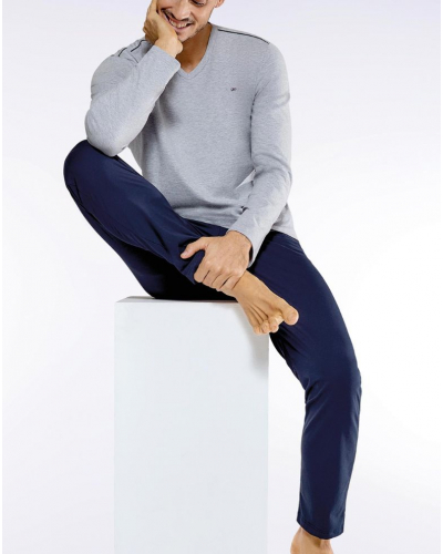 Pyjama long en jersey 100% coton Eden Park H76 (MX507)