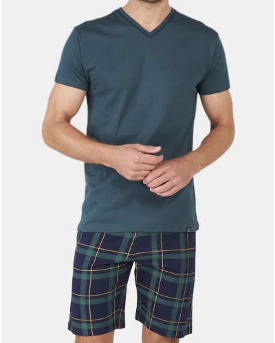 Bermuda pyjama Jersey 100% cotton Arthur (Marine)