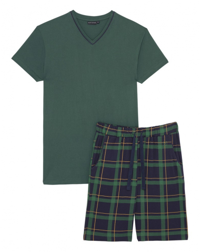 Pyjama bermuda Jersey 100% coton Arthur (Marine)