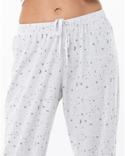 Pyjamas Interlock 100% cotton Le Chat Luna (Gris Chiné)