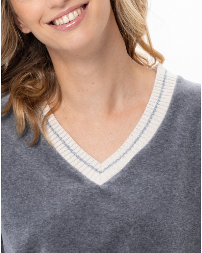 Ensemble Velours Le Chat Country (Anthracite Chiné)