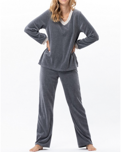 Set Velvet Le Chat Contry (Anthracite Chiné)