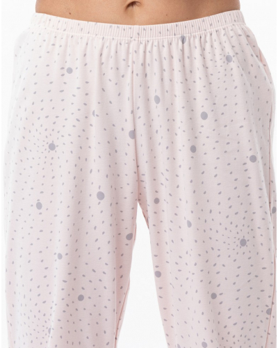 Pyjama Interlock 100% coton Le Chat Cosy (Rose/Gris)