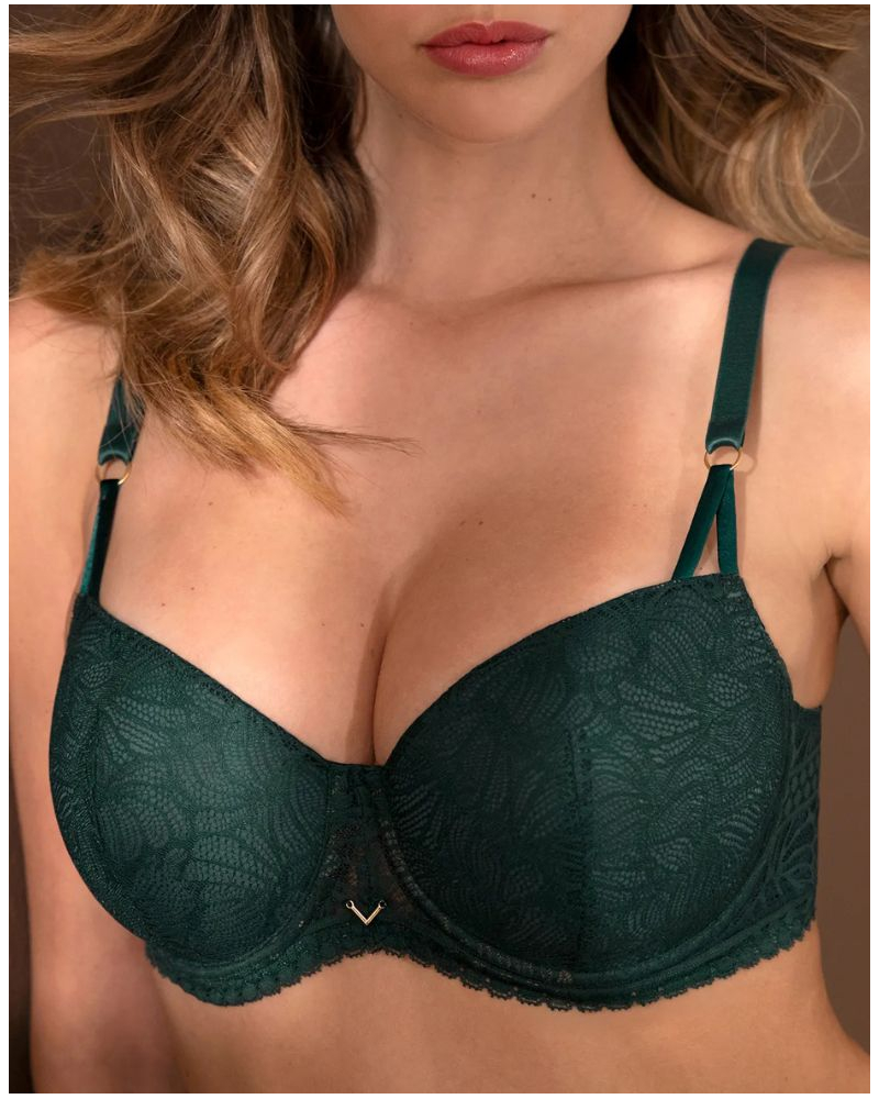 Soutien-gorge coque bonnets profonds Antigel Atelier Séduction (Vert Anglais)