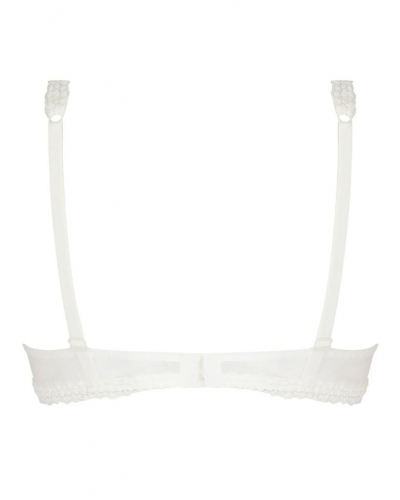 Soutien-gorge plunge demi mousse Antigel Exquise en Dentelle (Ecru Nacre)