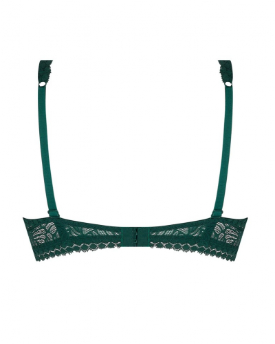 Underwired plunge half foam bra Antigel Atelier Séduction (Vert Anglais)
