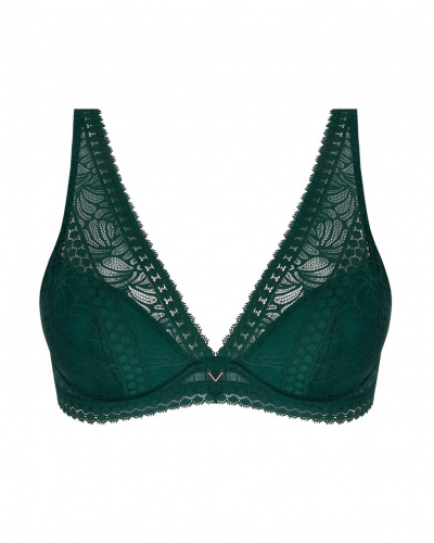 Sujetador plunge de media espuma Antigel Atelier Séduction (Vert Anglais)