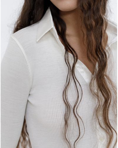 Blouse wool and silk Oscalito "Elegante" 6350 (Ivoire)