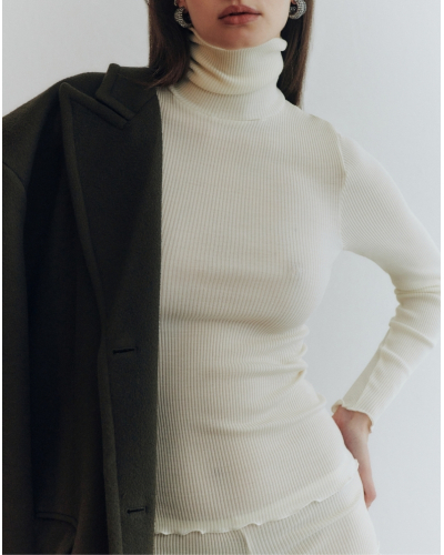 Blusa Cuello Alto Oscalito 3438 (Champagne)