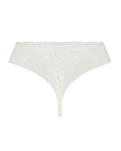 Tanga Antigel Exquise en Dentelle (Ecru Nacre)