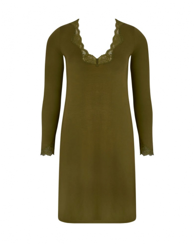 Camisón mangas largas cuello en V Antigel Simply Perfect (Vert Mousse)