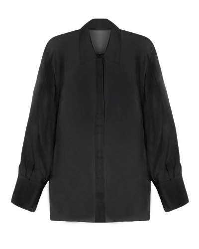 Shirt 100% Silk Lise Charmel Variations Désir (Black)
