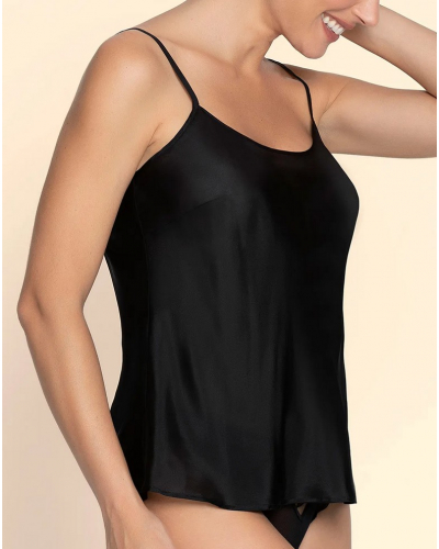 Camisole de seda Lise Charmel Variations Désir (Negro)
