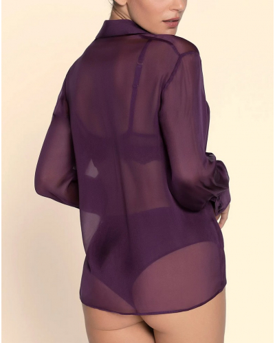 Chemise 100% soie Lise Charmel Variations Désir (Purple Désir)