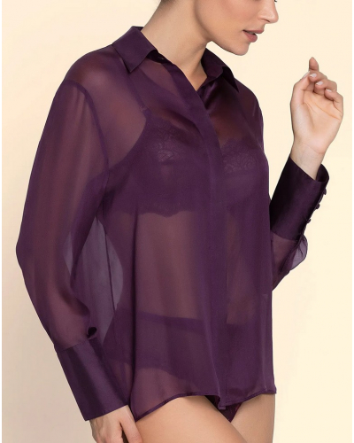 Camisa 100% seda Lise Charmel Variations Désir (Purple Désir)