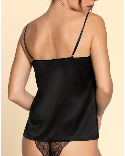 Caraco en soie Lise Charmel Sublime en Or (Noir Eclat)