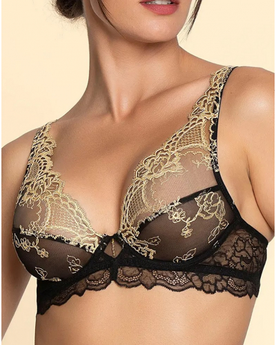 Sujetador glamuroso Lise Charmel Sublime en Or (Noir Eclat)