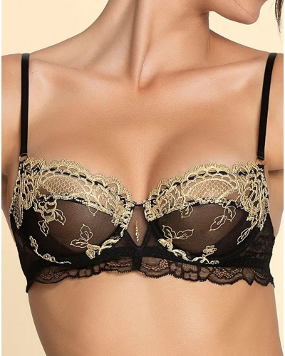 Sujetador corbeille Lise Charmel Sublime en Or (Noir Eclat)