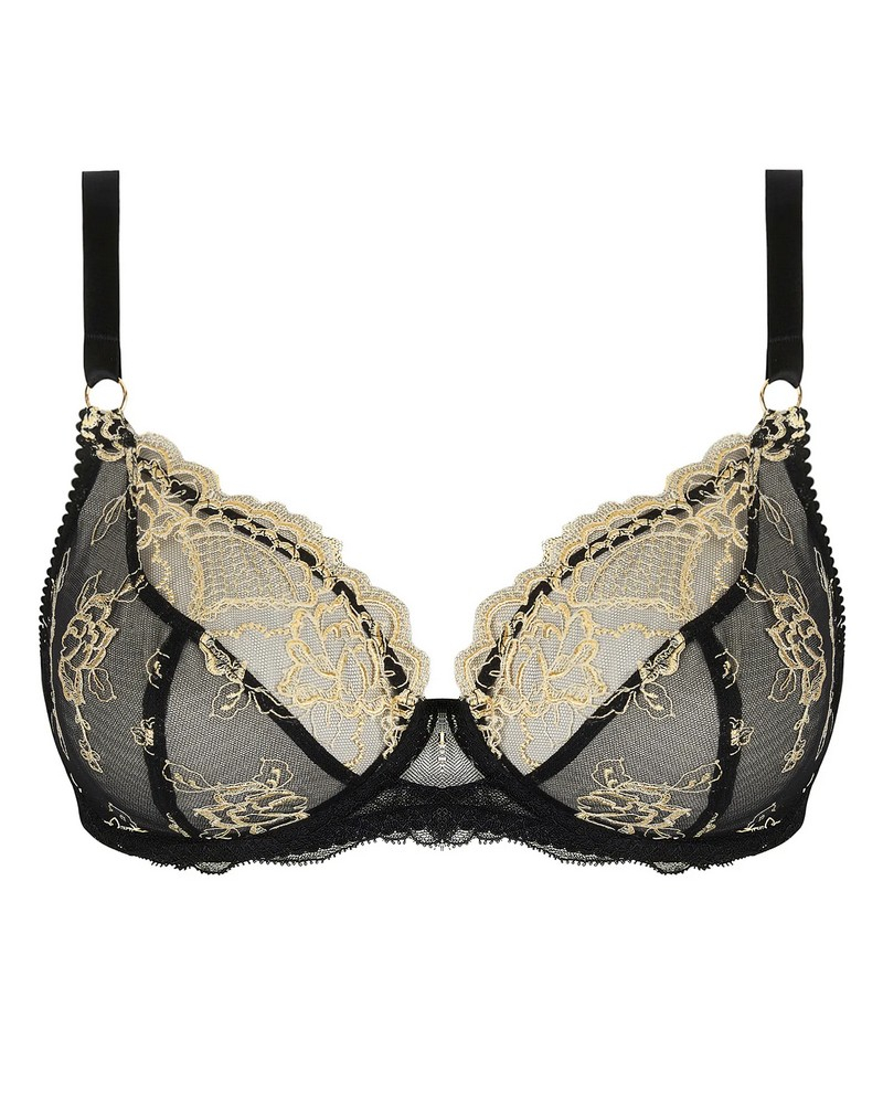 Soutien-gorge corbeille bien-être Lise Charmel Sublime en Or (Noir Eclat)