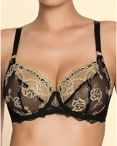 Soutien-gorge corbeille bien-être Lise Charmel Sublime en Or (Noir Eclat)