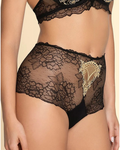 Shorty sexy Lise Charmel Sublime en Or (Noir Eclat)