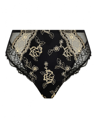 High waist brief Lise Charmel Sublime en Or (Noir Eclat)