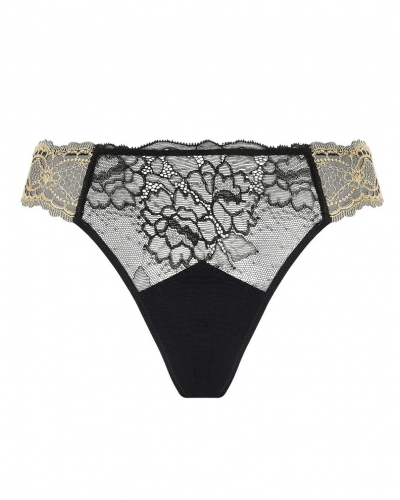 Tanga Lise Charmel Sublime en Or (Noir Eclat)
