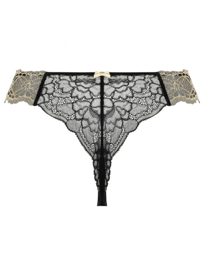Tanga Lise Charmel Sublime en Or (Noir Eclat)