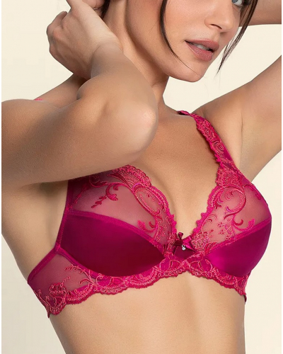 Glamour bra Lise Charmel Splendeur Soie (Splendeur Carmin)