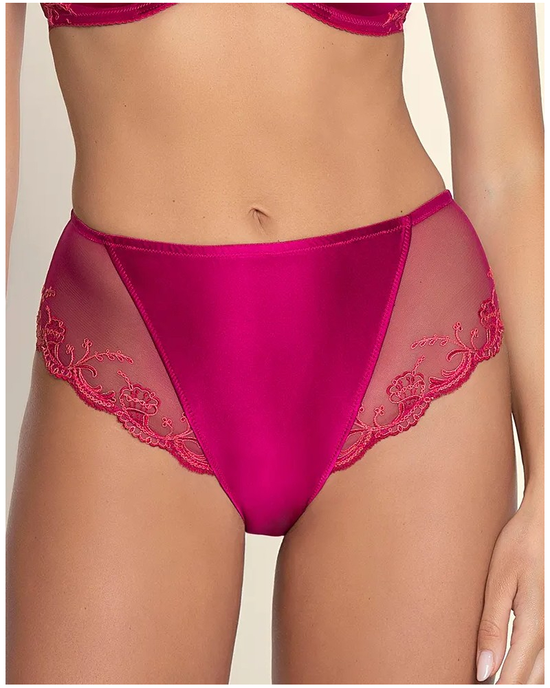 Slip taille haute Lise Charmel Splendeur Soie (Splendeur Carmin)