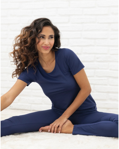 Leggings Antigel En Mode Yoga (Bleu Yoga)