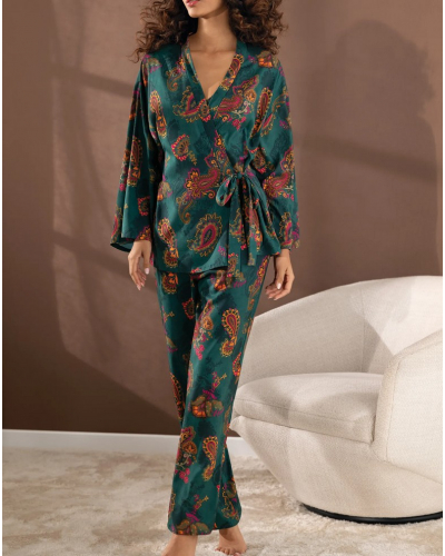 Pantalon Antigel Méditation Cachemire (Vert Evasion)