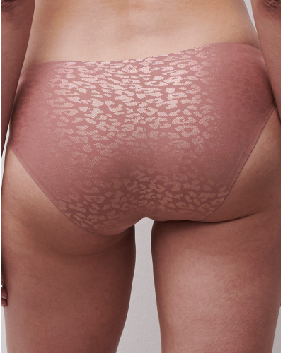 Slip Chantelle Softstretch (Léopard Rose paillette)