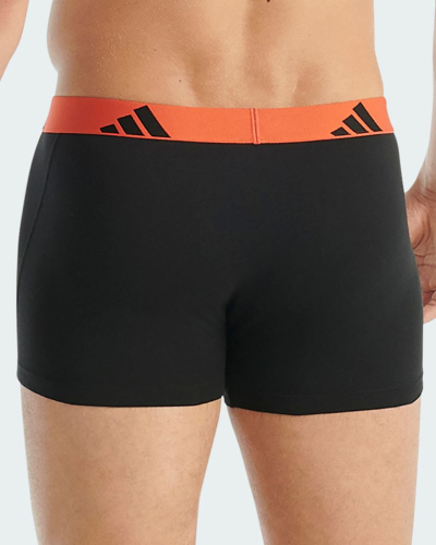Lot de 3 boxers Adidas Active Flex Coton (Rouge/Gris/Noir)