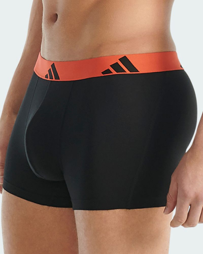 Paquete de 3 bóxers Adidas Active Flex Coton (Rouge/Gris/Noir)