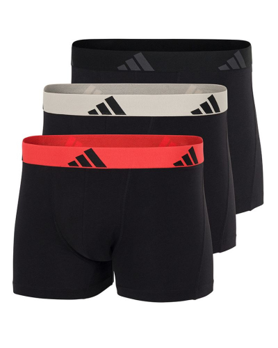 Pack of 3 boxers Adidas Active Flex Coton (Rouge/Gris/Noir)