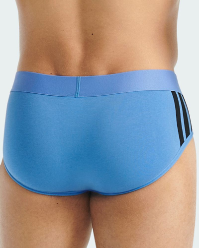 Paquete de 2 calzoncillos de algodón Adidas Active Flex (Bleu/Noir)